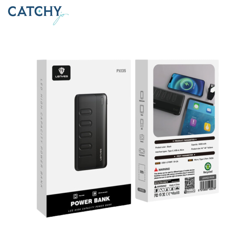 Lenyes PX135 شاحن محمول (10000mAh)