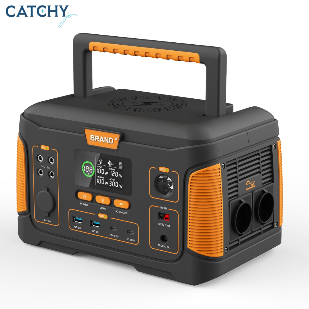 Portable Power Station With Solar Panel (1000W)