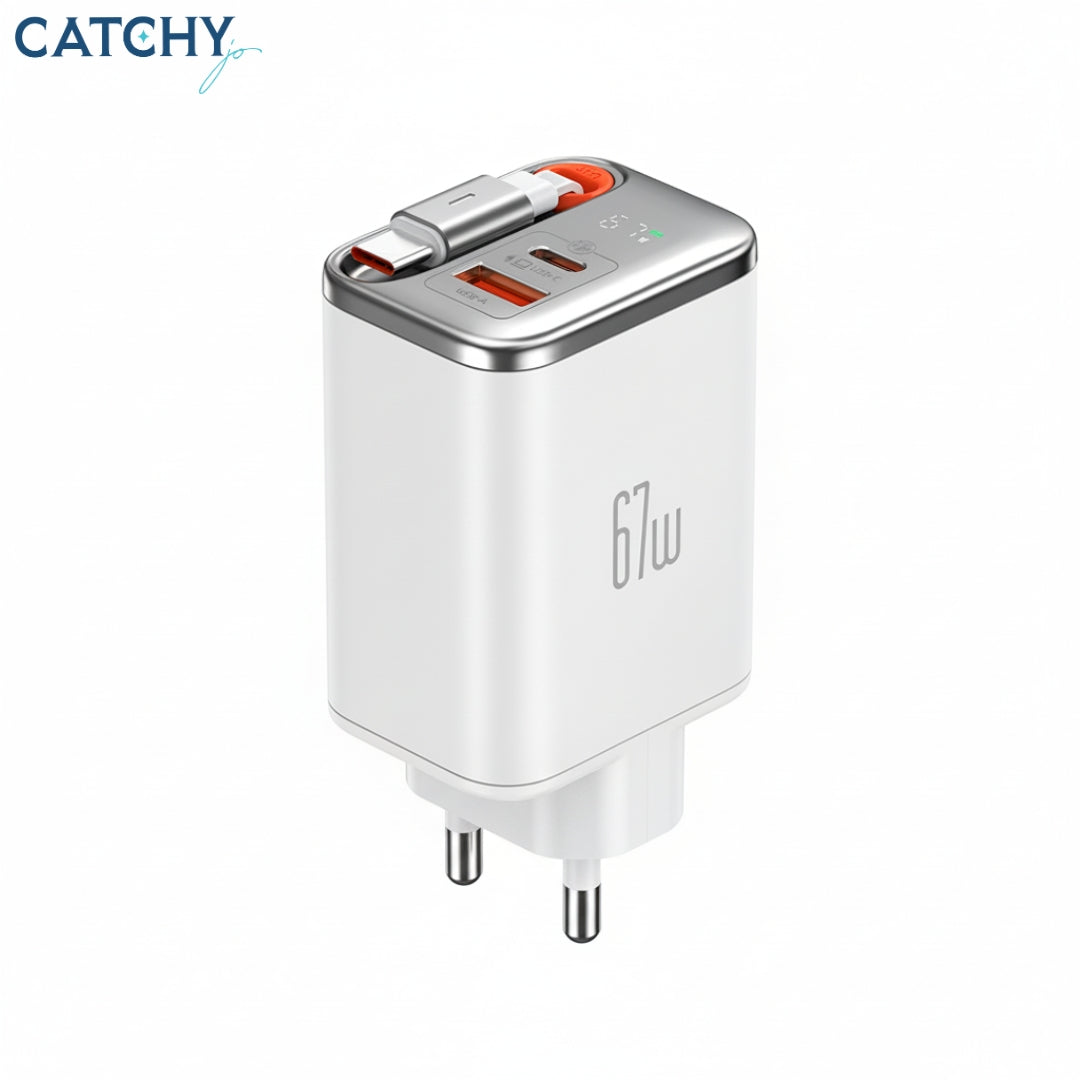 MCDODO Fast Charger Adapter With USB-C Cable (67W)