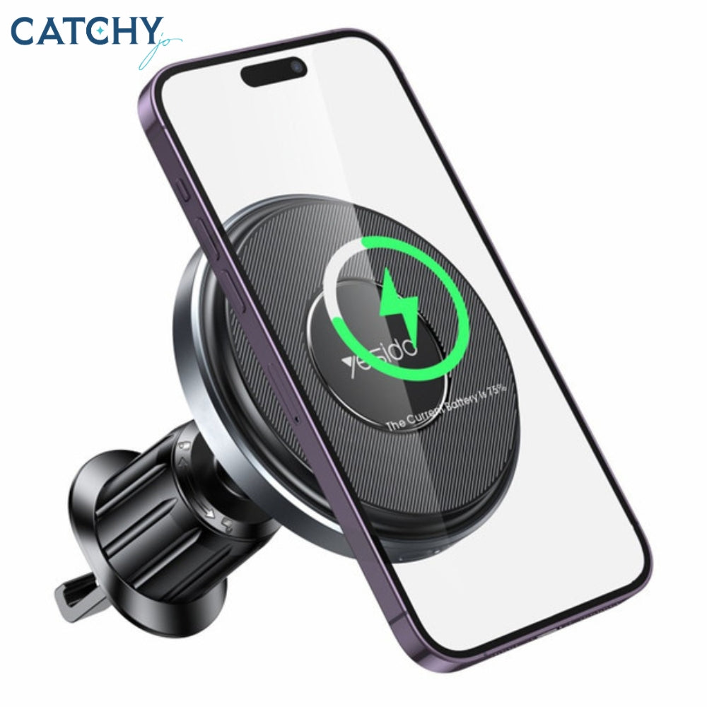YESIDO C190 Car Magnetic Wireless Charger Holder (15W)