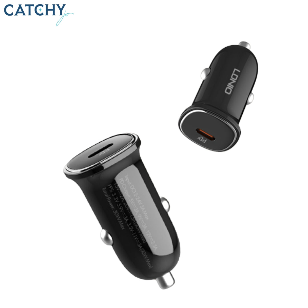 LDNIO C106 PD Super Fast Car Charger (30W)