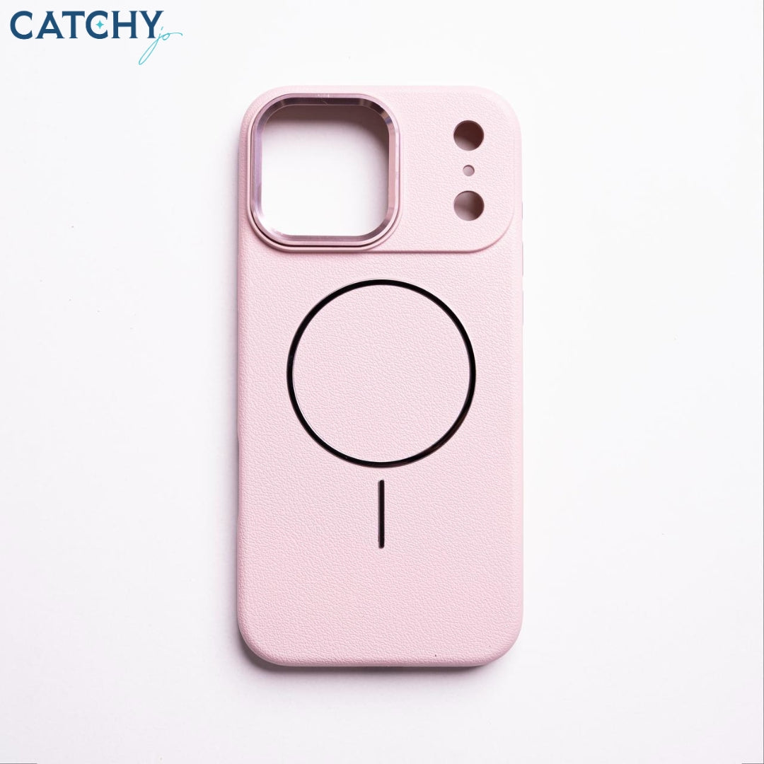 iPhone Plain Leather Case With MagSafe