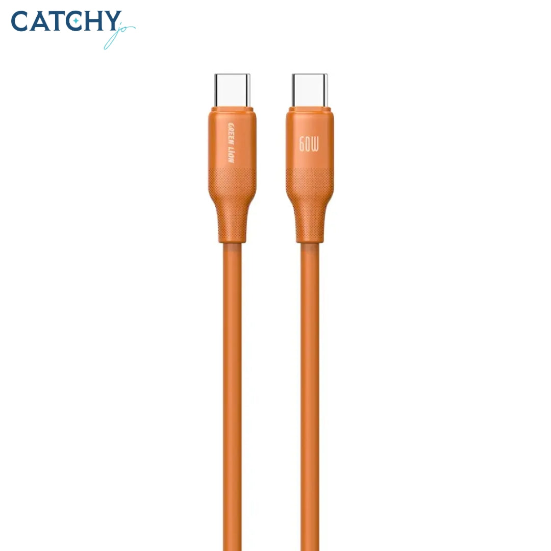 Green Lion Silicone USB-C To USB-C Cable Ultra-Flexible