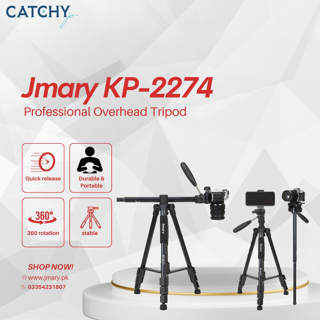 JMARY KP-2274 Professional Overhead Tripod