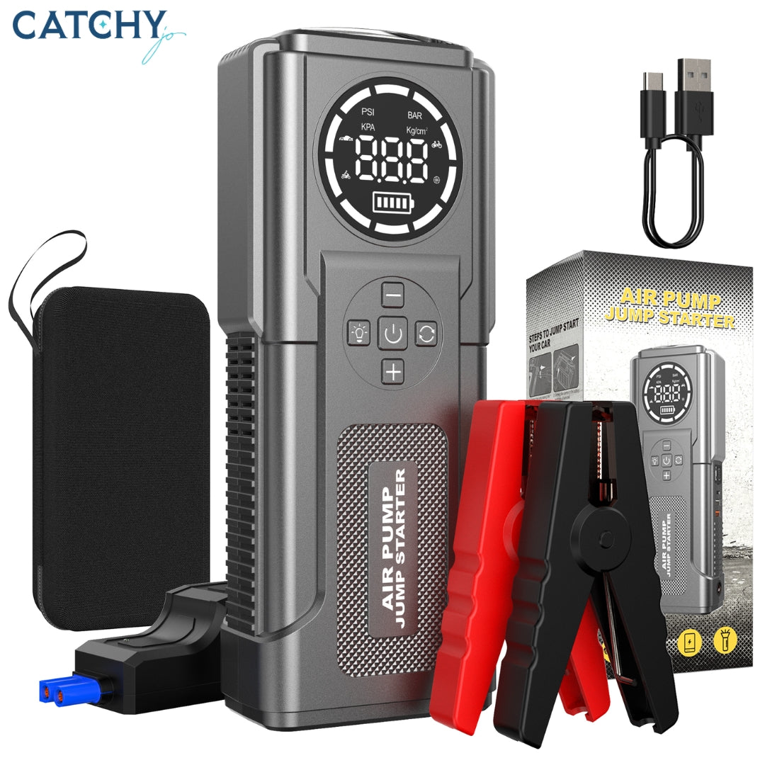 Air Pump Car Battery Booster Power Bank Charger (24000mAh)