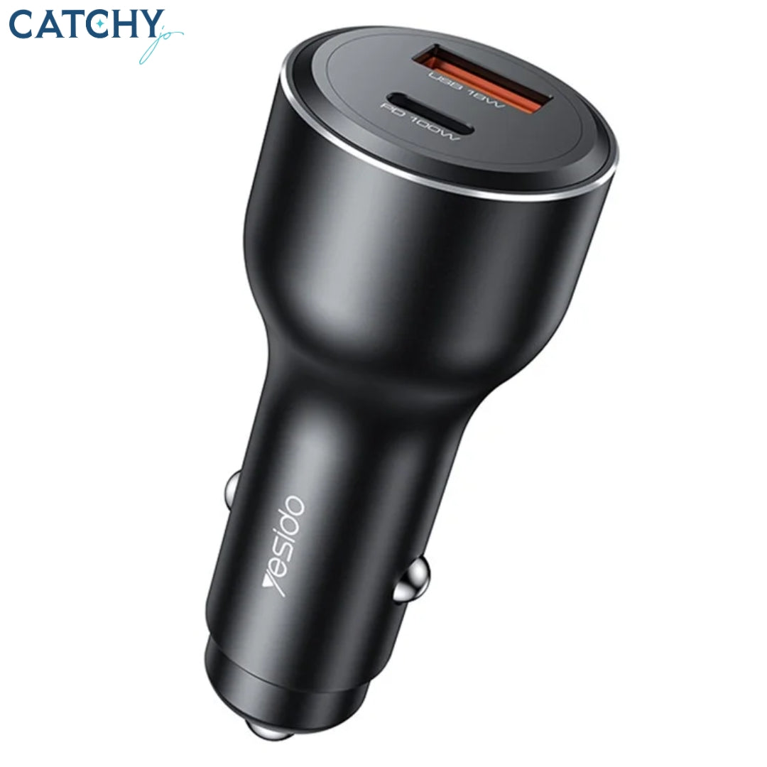 YESIDO Y65 USB+Type-C Dual Port Car Charger