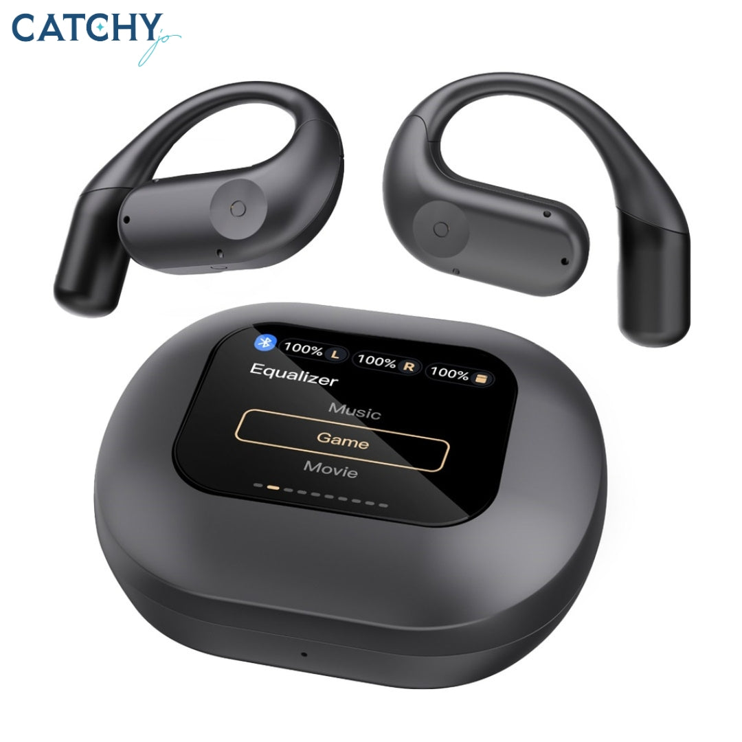 Powerology Air Conduction Earbuds With Display (60mAh)