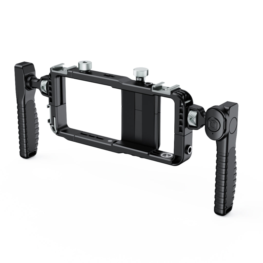 Universal Flexible Plastic Phone Video Rig With Handles Cage Stabilizer