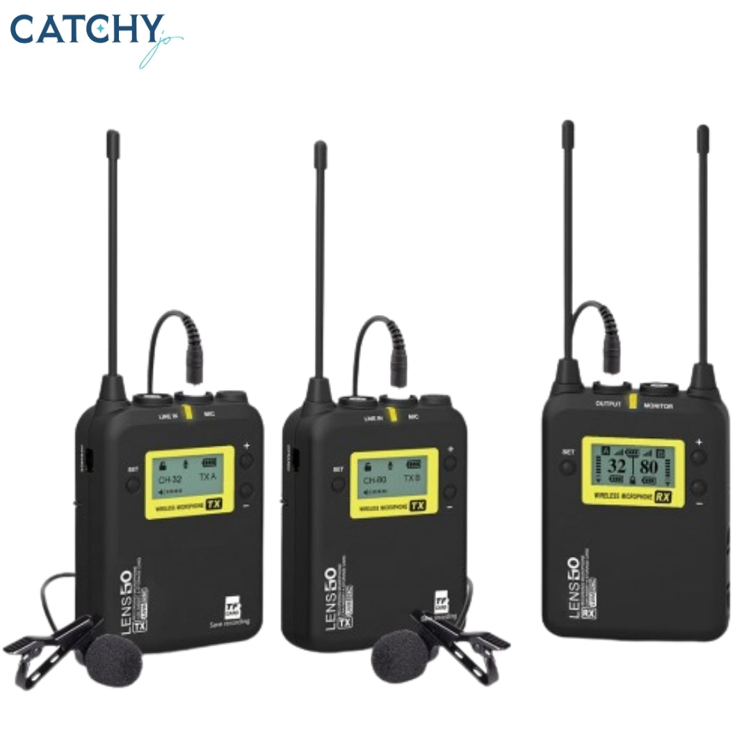 LENSGO LWM-328C Dual Wireless Microphone System
