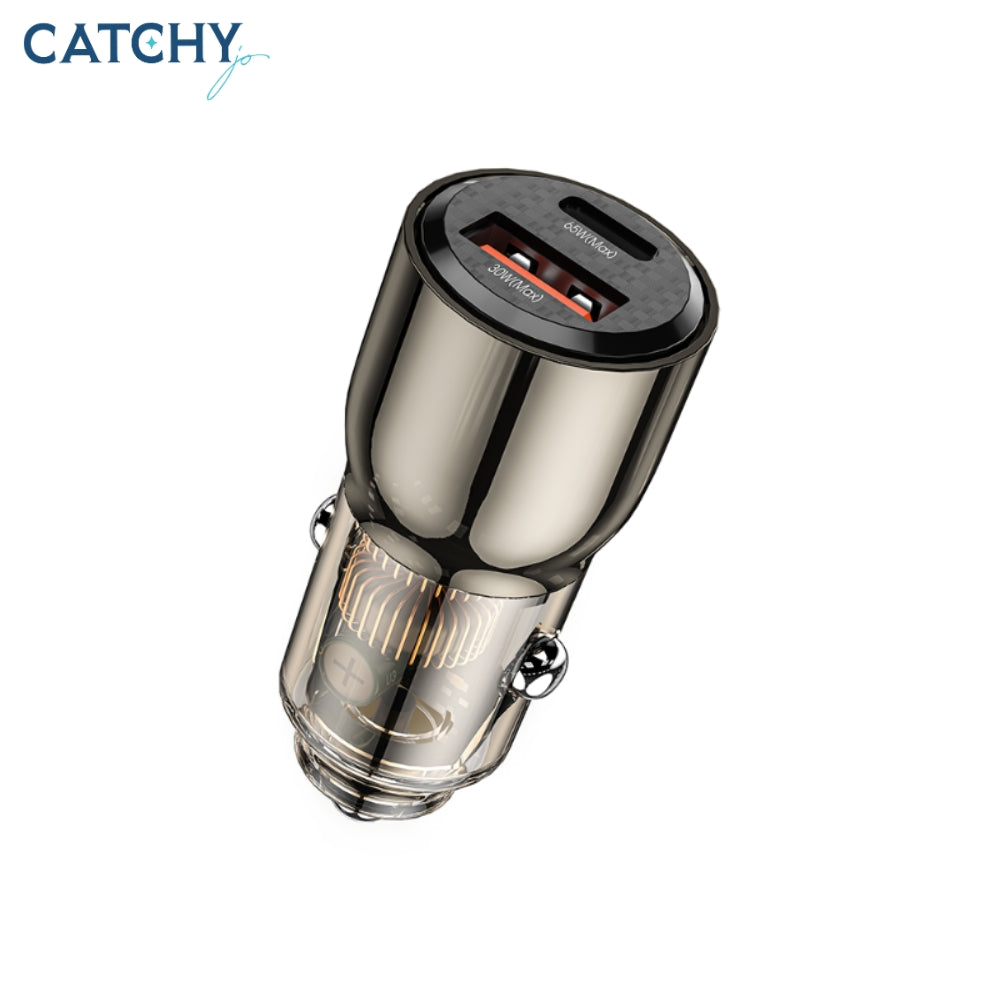 WiWU Fast Car Charger USB+Type-C (95W)