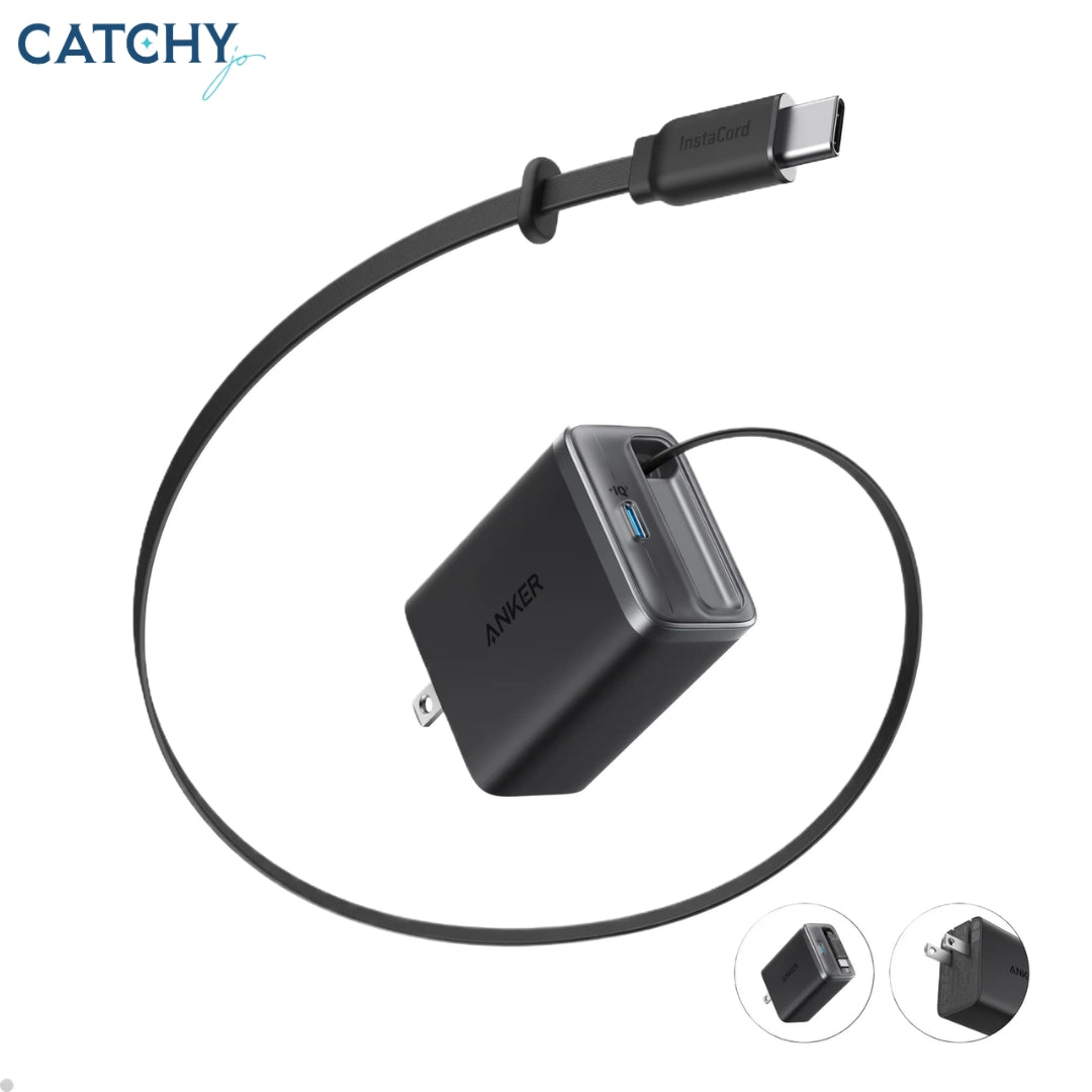 Anker Nano Charger Built-In Retractable USB-C Cable (35W)