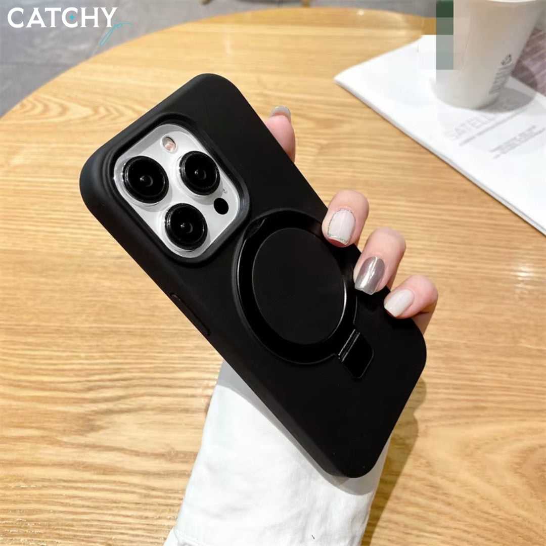 iPhone Silicone Case With Metal Stand