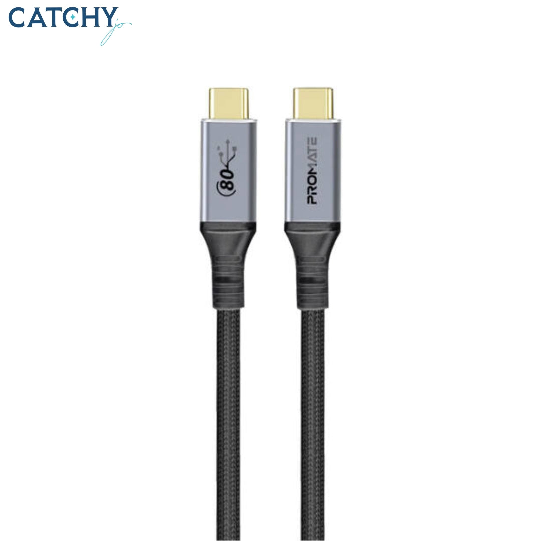 PROMATE PowerBolt 5-80G USB-C Charging Cable (1.2M)