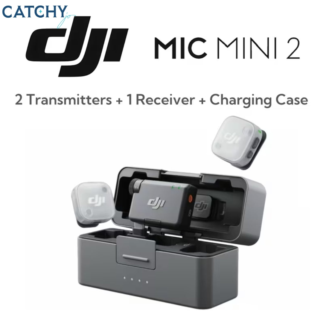 DJI Mic Mini 2 (2 TX + 1 RX + Charging Case) Microphone