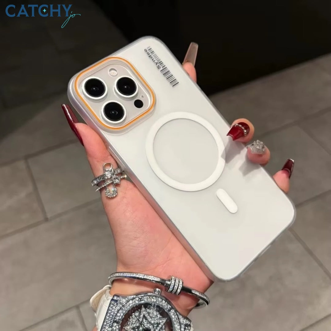 iPhone Sand Magnetic Transparent Case