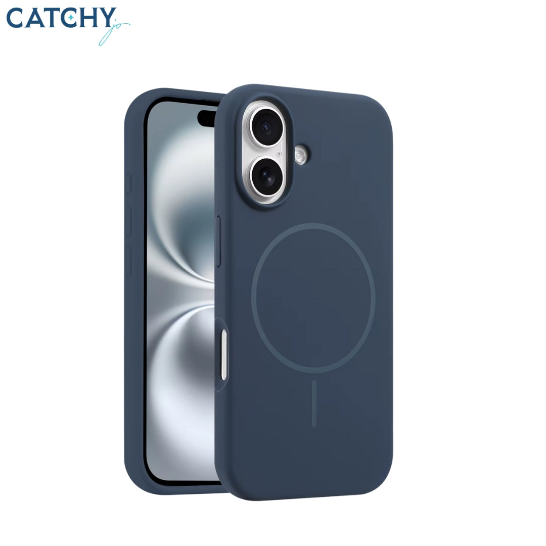 iPhone 17 Series Wireless Magnetic Ring Silicone Case