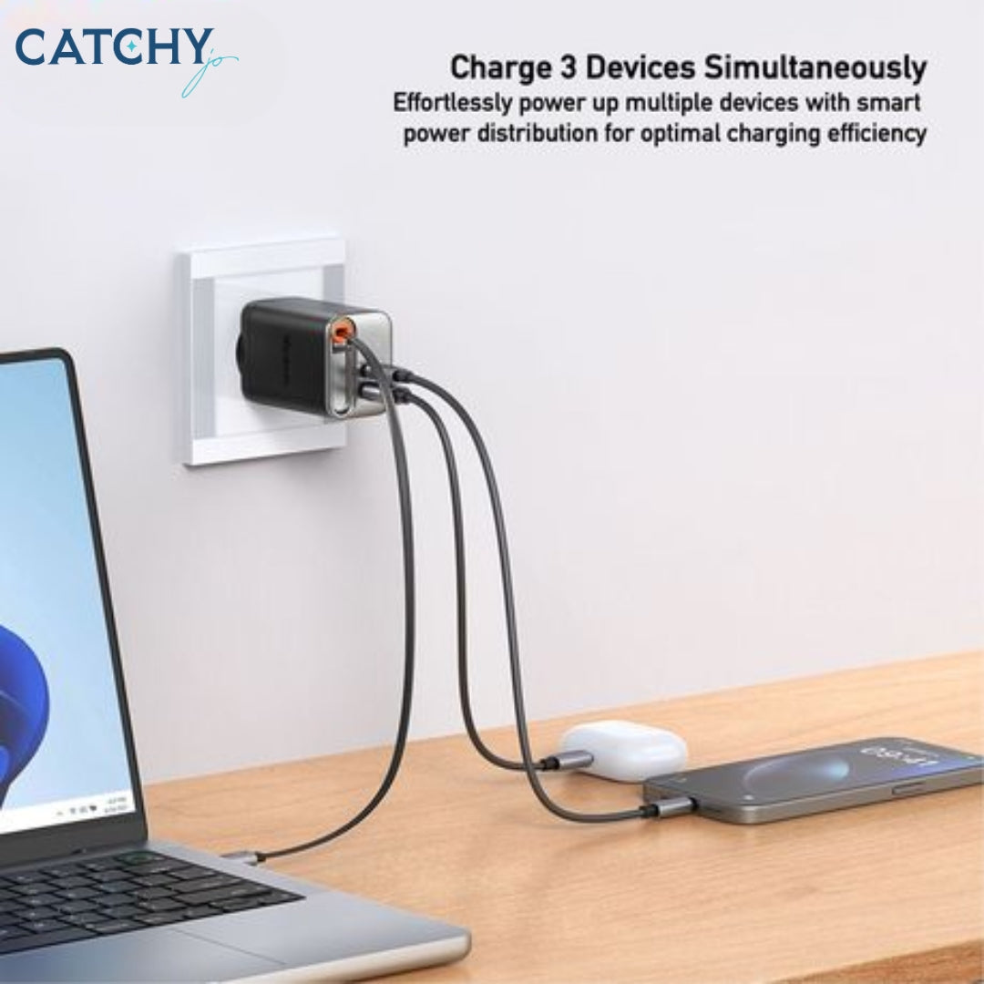 MCDODO Fast Charger Adapter With USB-C Cable (67W)