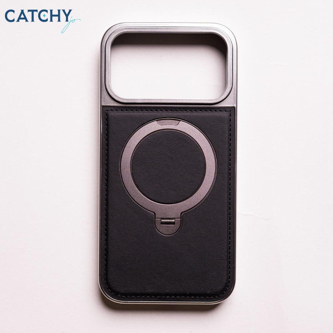 iPhone Circuit Stand Leather MagSafe Case