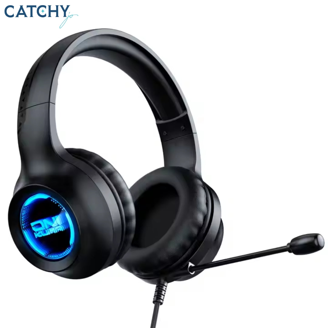Wired Gaming Headphones With LED With Microphone