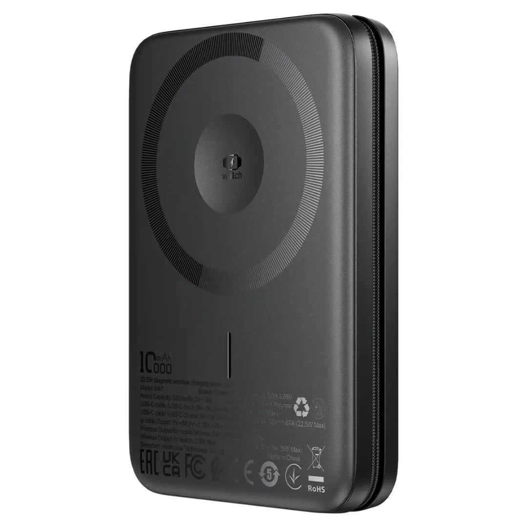 ACEFAST M47 Magnetic Backup Battery With Built-in Cables & Stand (10000mAh)