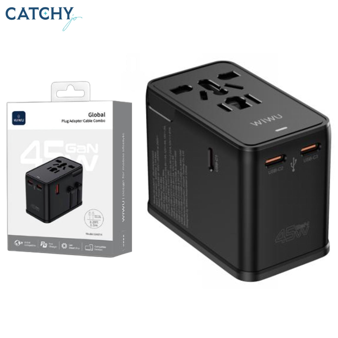 WiWU Wi-UA014 Universal Adapter Cable Combo (45W)