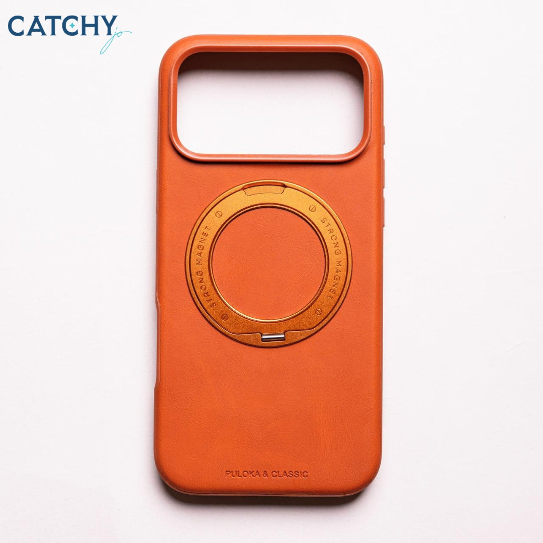 Puloka iPhone Leather Case With 360 Stand
