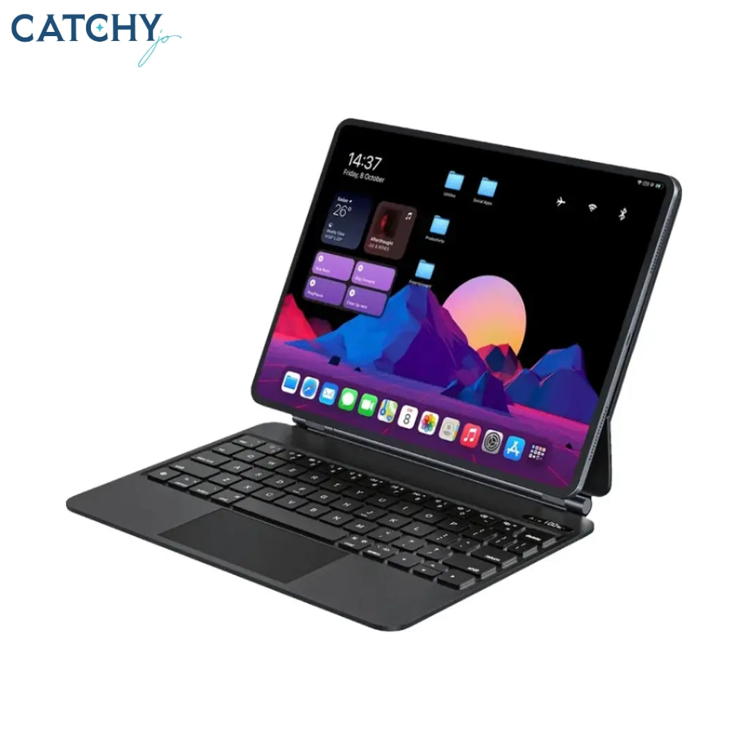 Powerology Smart Case Pro+ حافظة لوحة مفاتيح لاسلكية لجهاز iPad Pro 13 (M4)