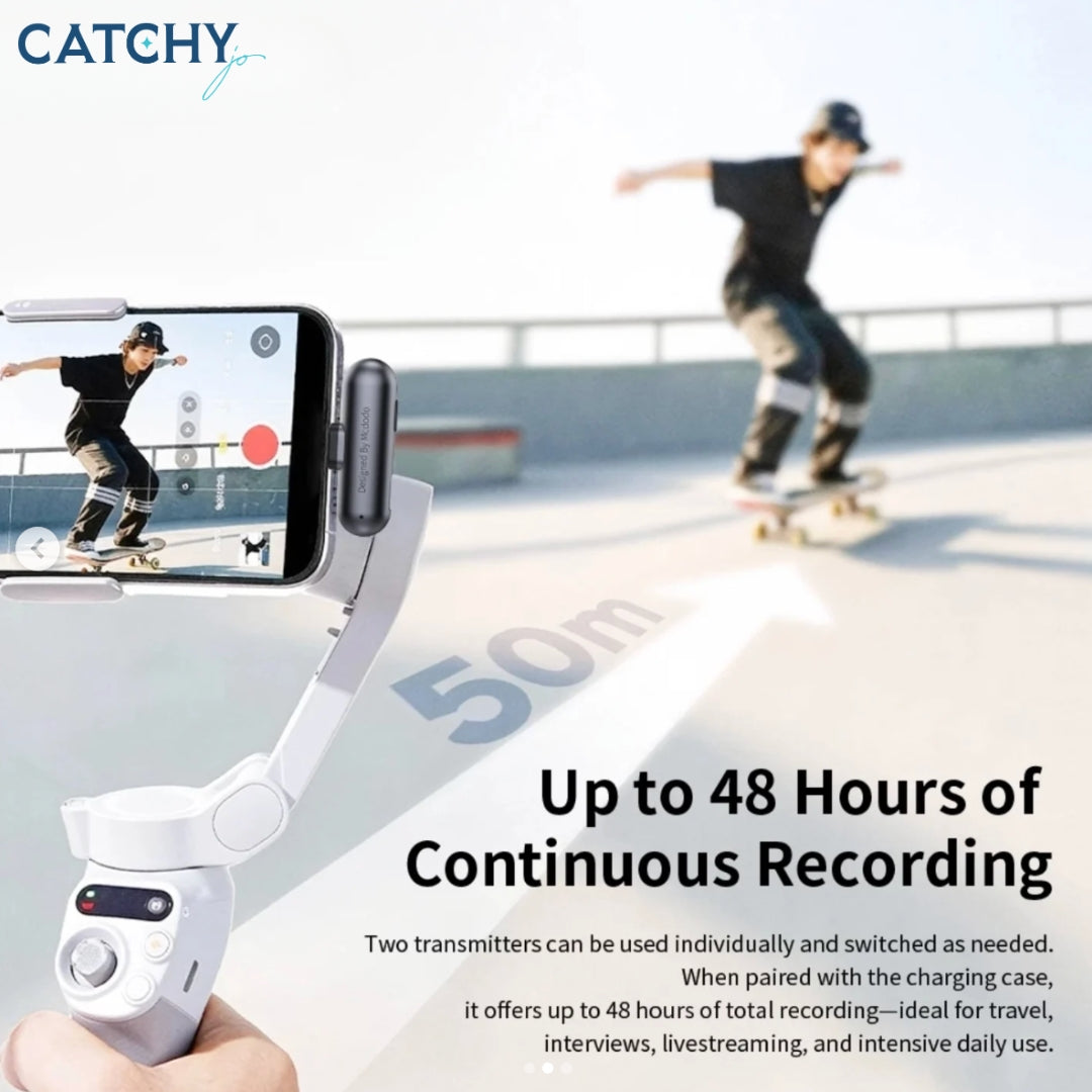 MCDODO AI Noise Cancelling Wireless Microphone For Usb-C & Lighting