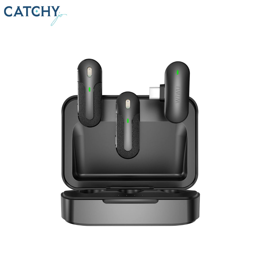 WiWU Portable Wireless Microphone Dual Mics ANC Mute Mini Microphone