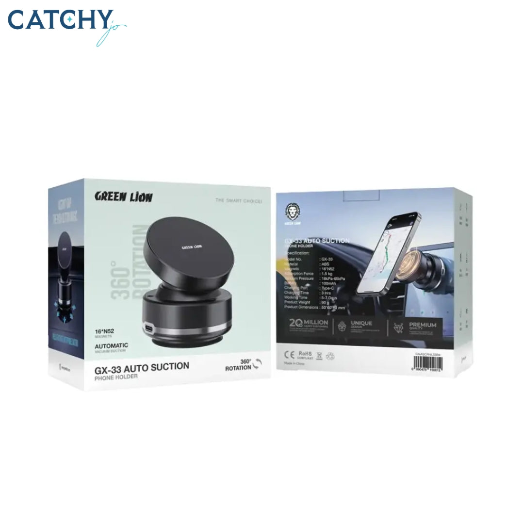 Green Lion GX-33 Auto Suction Car Phone Holder