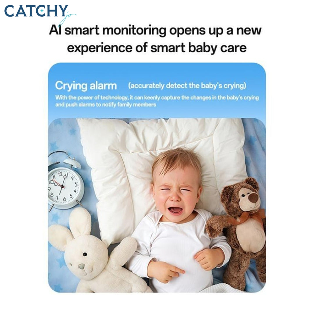 YESIDO KM28 Smart 5 inch HD WiFi Baby Monitor With Crying Motion Detection