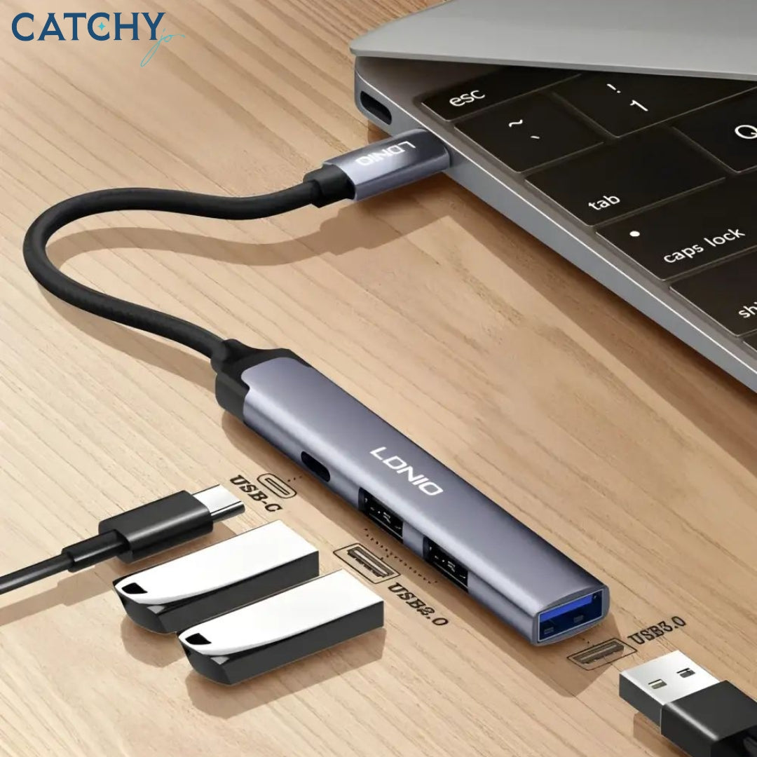 LDNIO DS-74U موزع USB 4 في 1