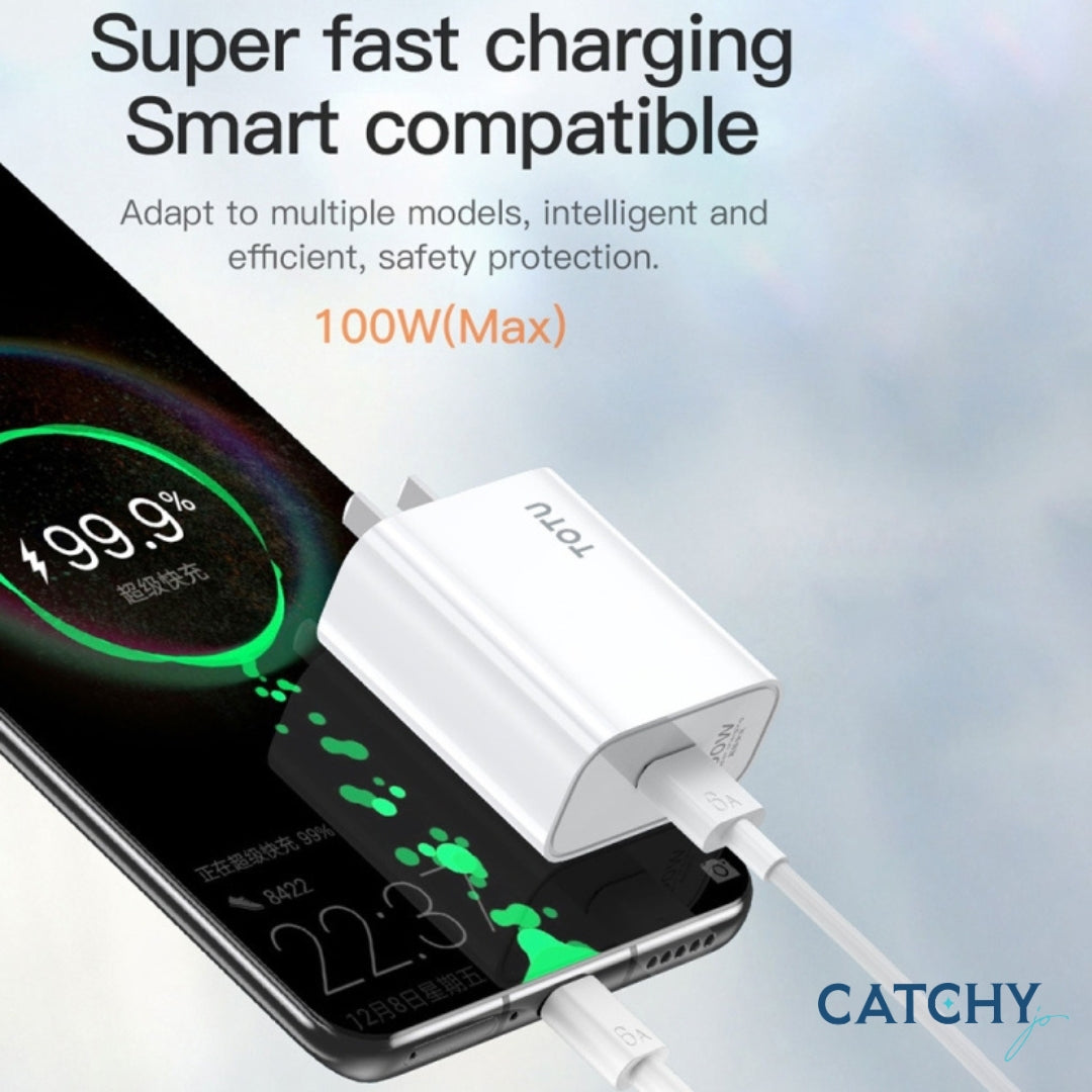 TOTU HC-2-EU USB Port Travel Adapter (100W)