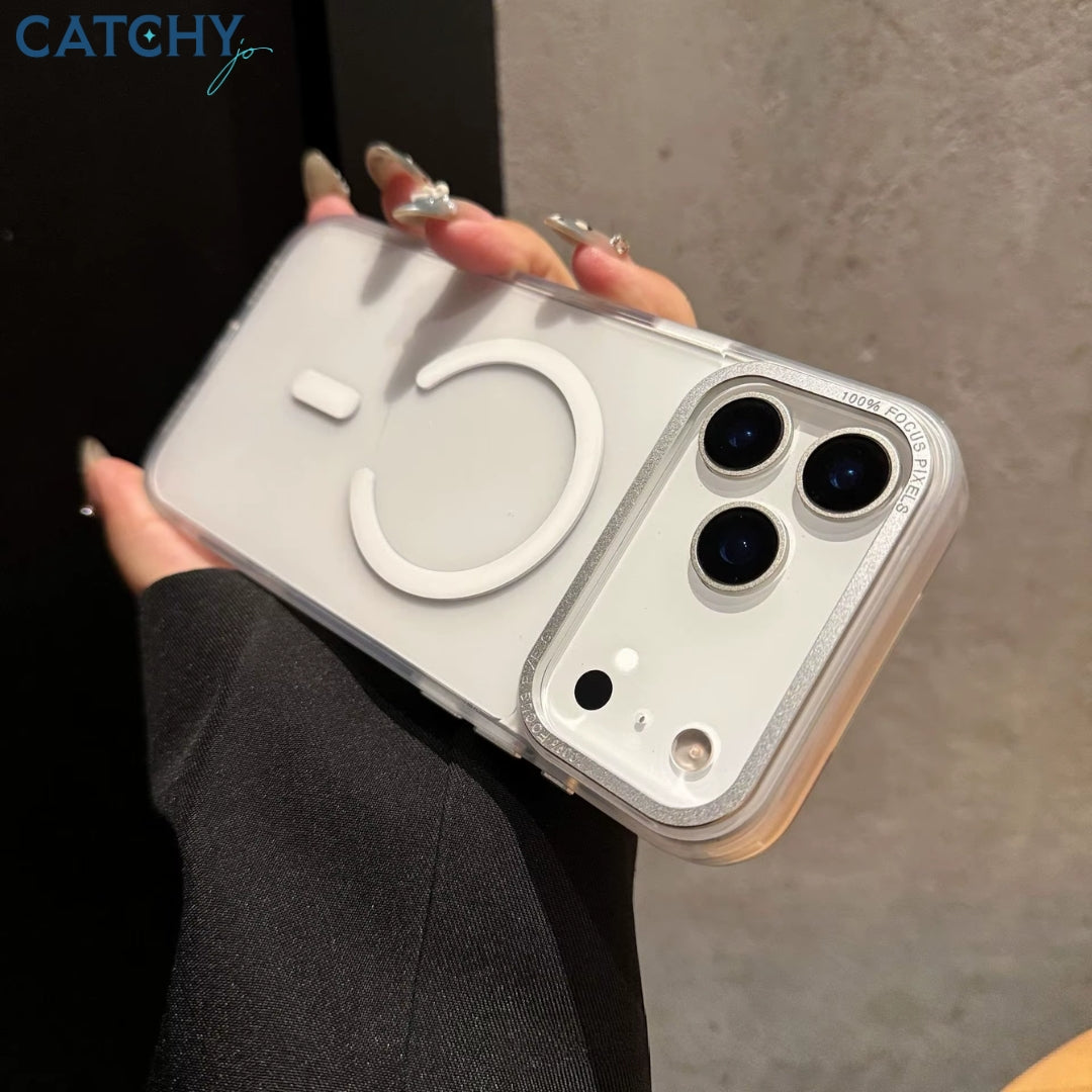 Acrylic Matte Magnetic Wireless Charge iPhone Case