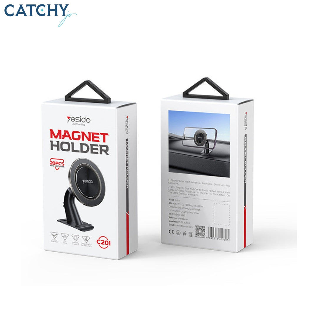YESIDO C201 360 Multi-Dimensional Rotation Magnetic Car Phone Holder