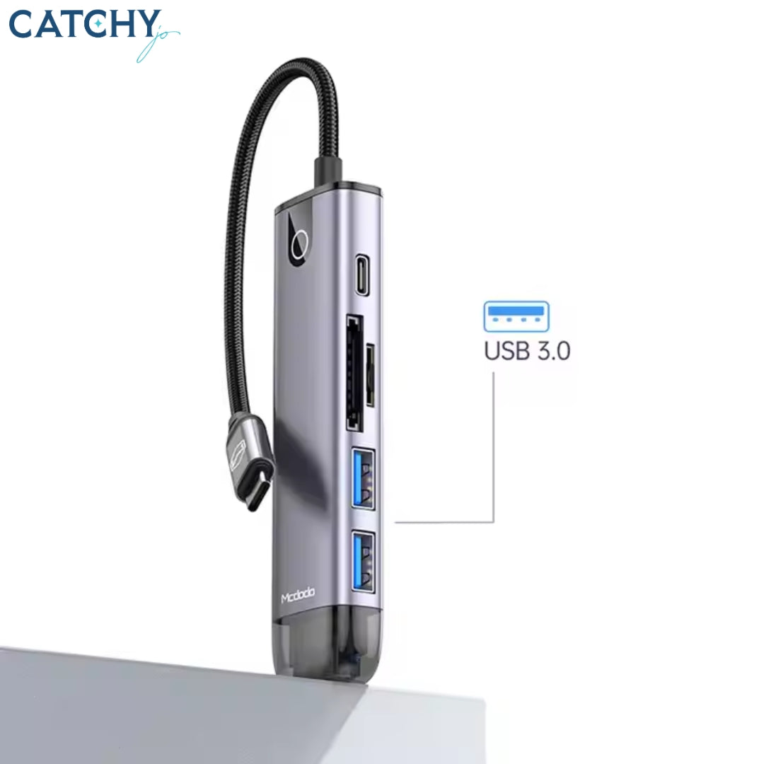 6 in 1 Usb Hub Travel Adapter Charger