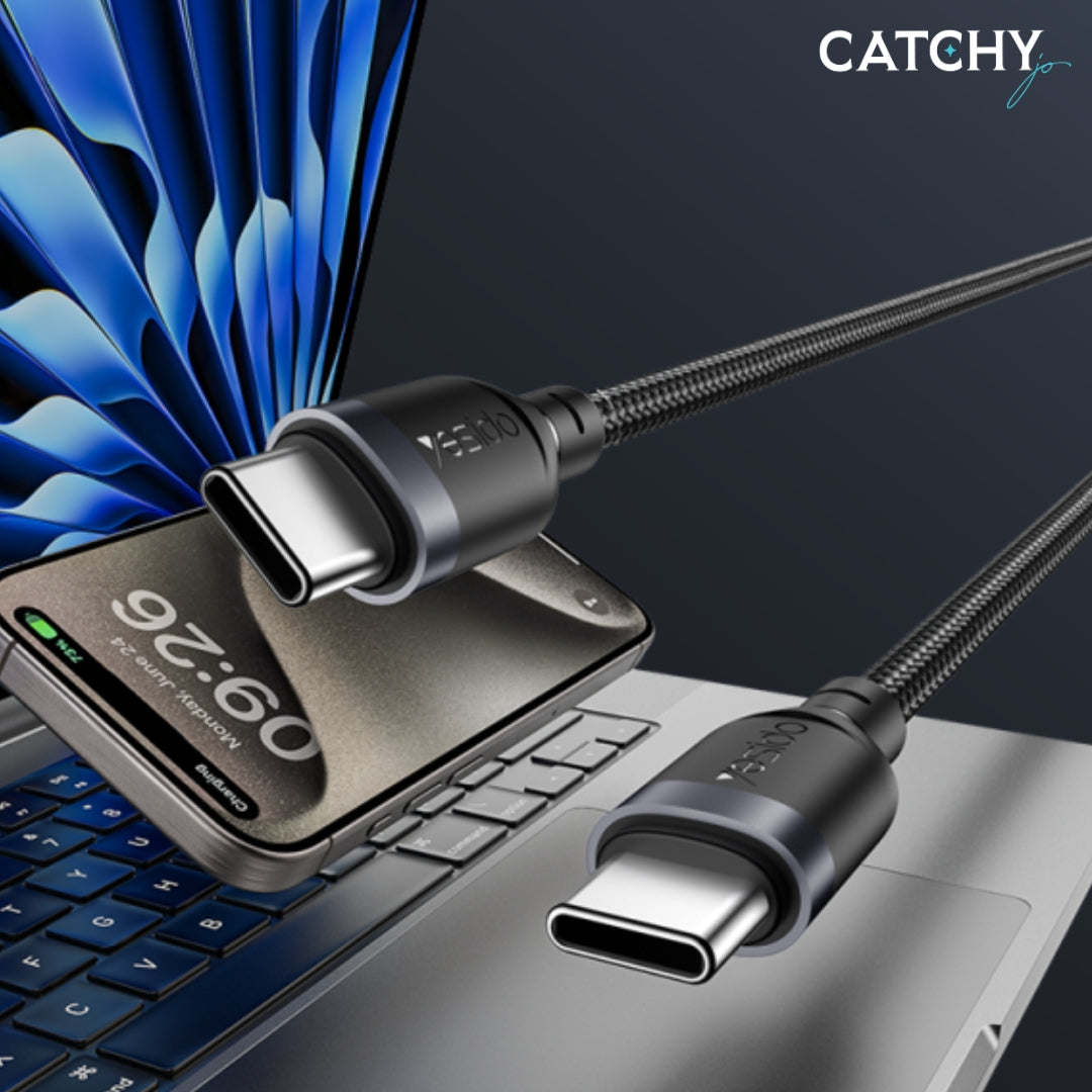 YESIDO CA190 Type-C To Type-C Data Cable (60W)