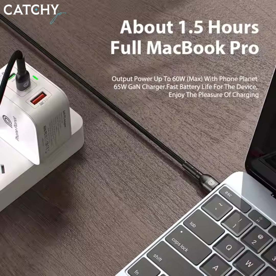 Phone Planet Aluminium Alloy Type-C Braided Cable (60W)