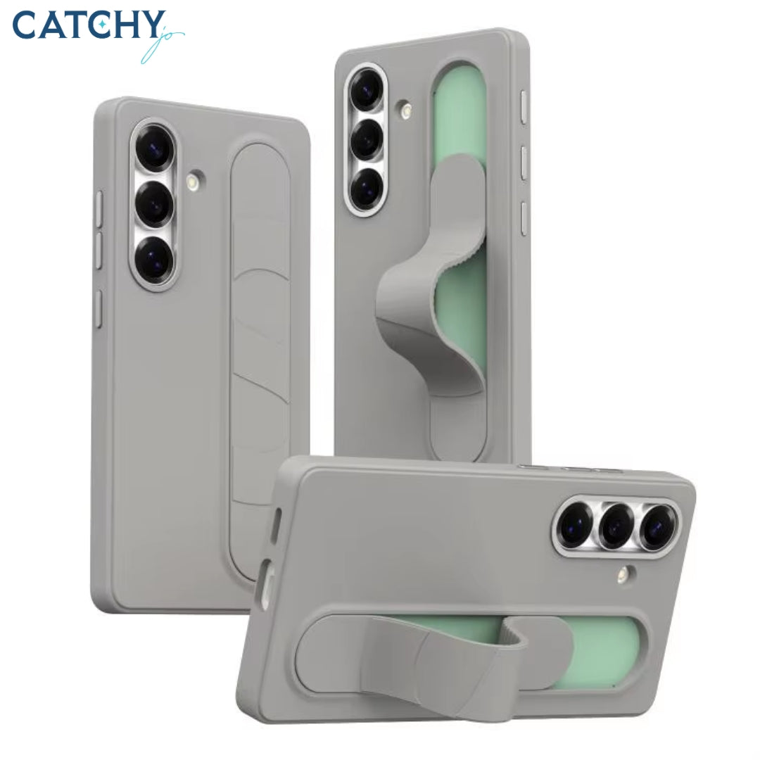 Samsung Leather Phone Case With Clever Wristband