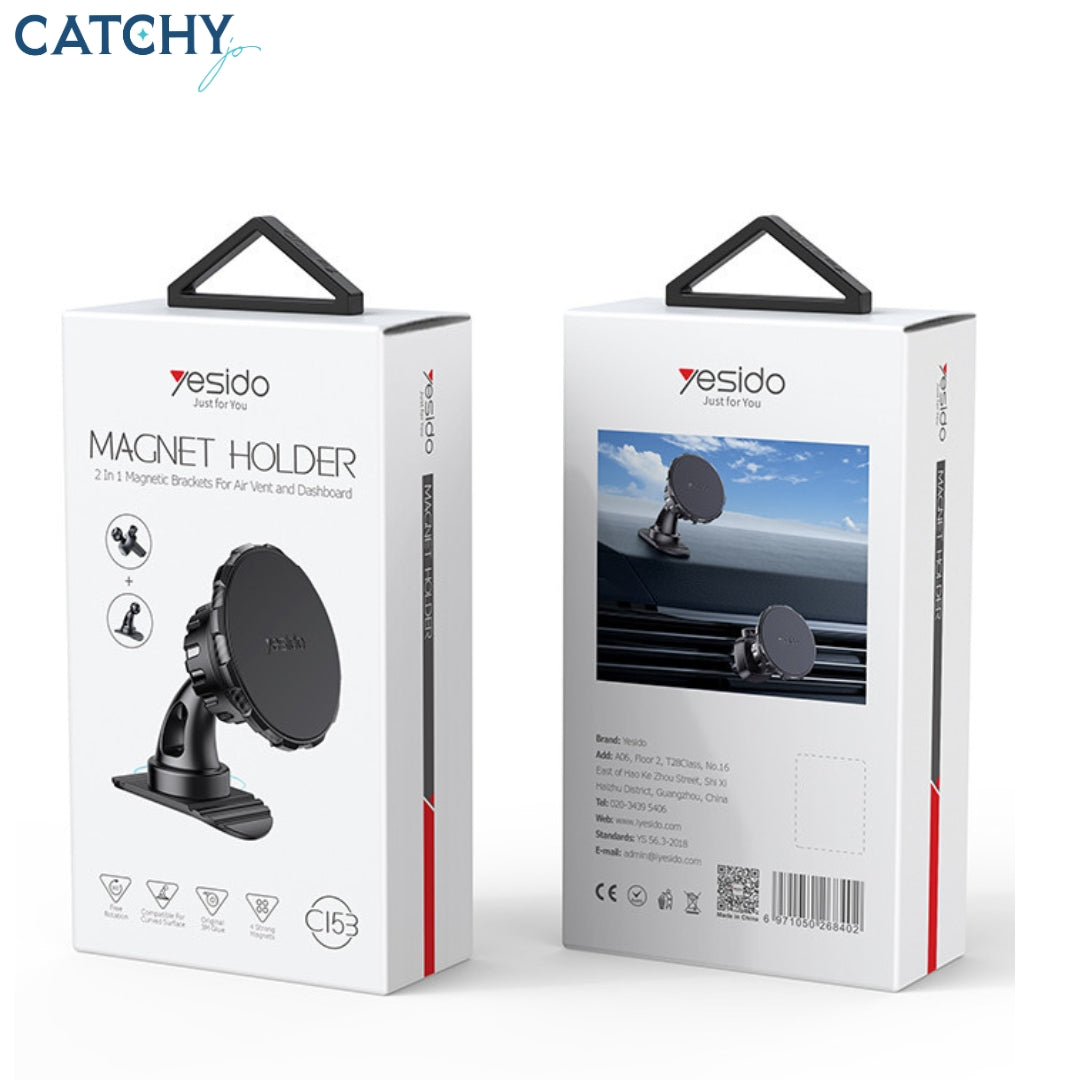 YESIDO C153 360 Degree Rotation Dashboard Car Phone Holder