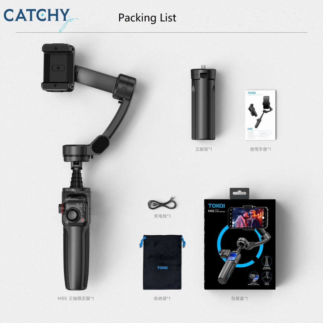 M05 AI Auto Tracking 3 for Axis Gimbal Stabilizer