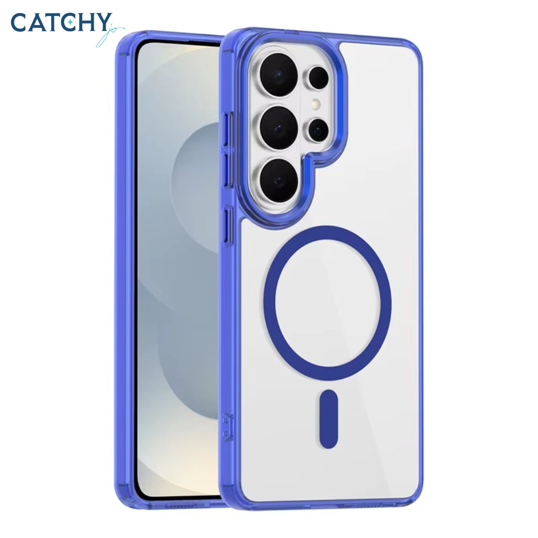 Samsung Clear Transparent Shockproof Magnetic Case