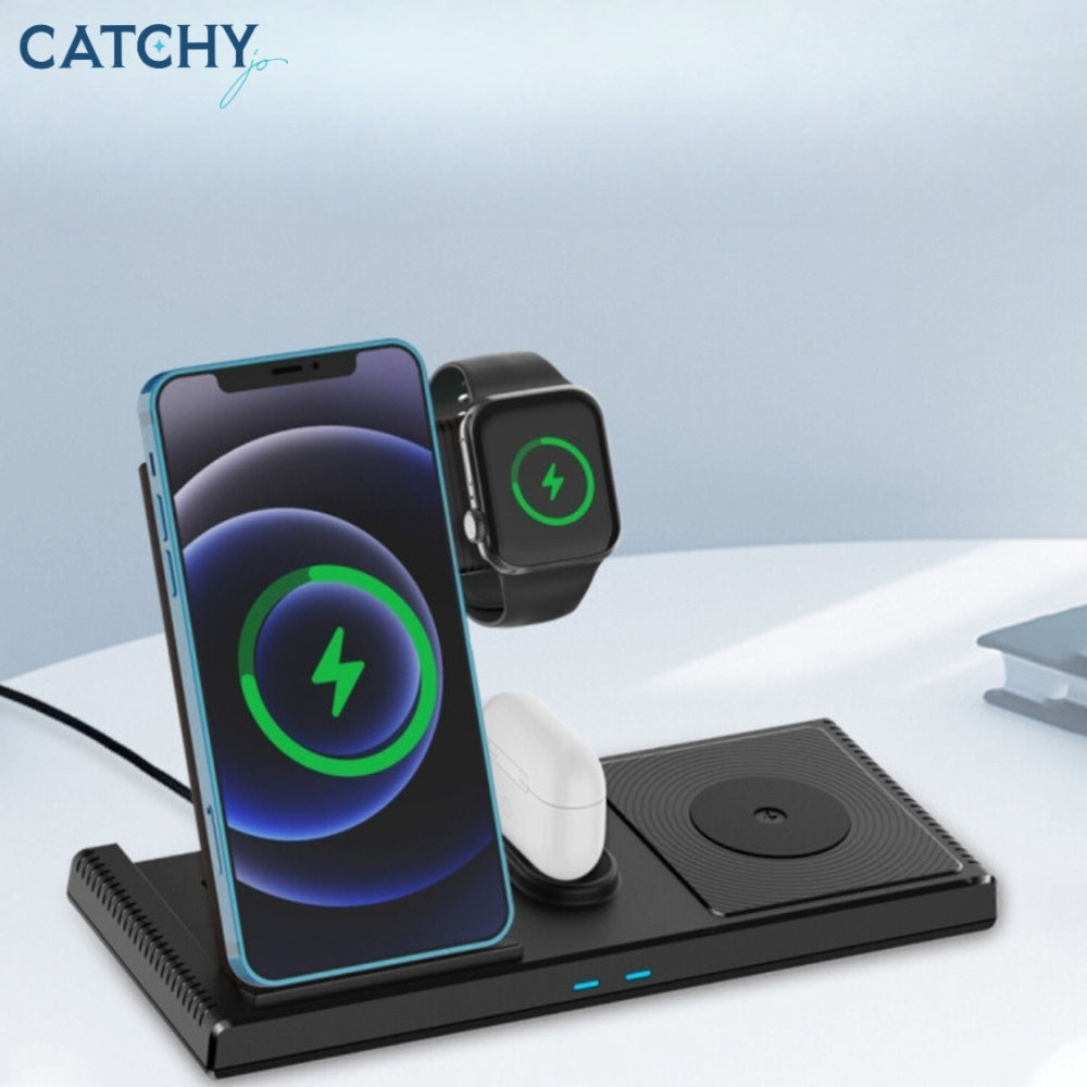 YESIDO DS13 4 in 1 Desktop Wireless Charging Stand (18W)