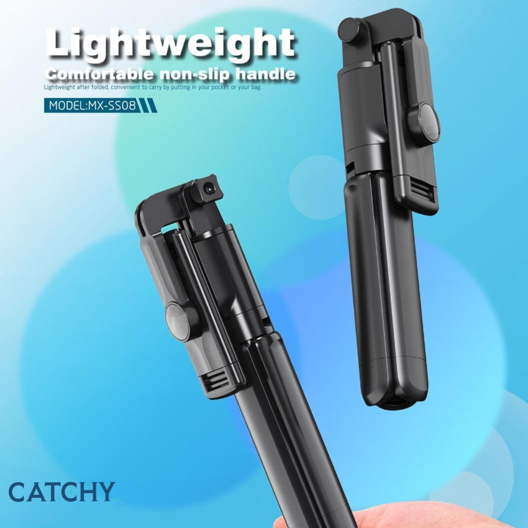 Moxom MX-SS08 Extendable Selfie Stick With Wireless Remote and Tripod Stand