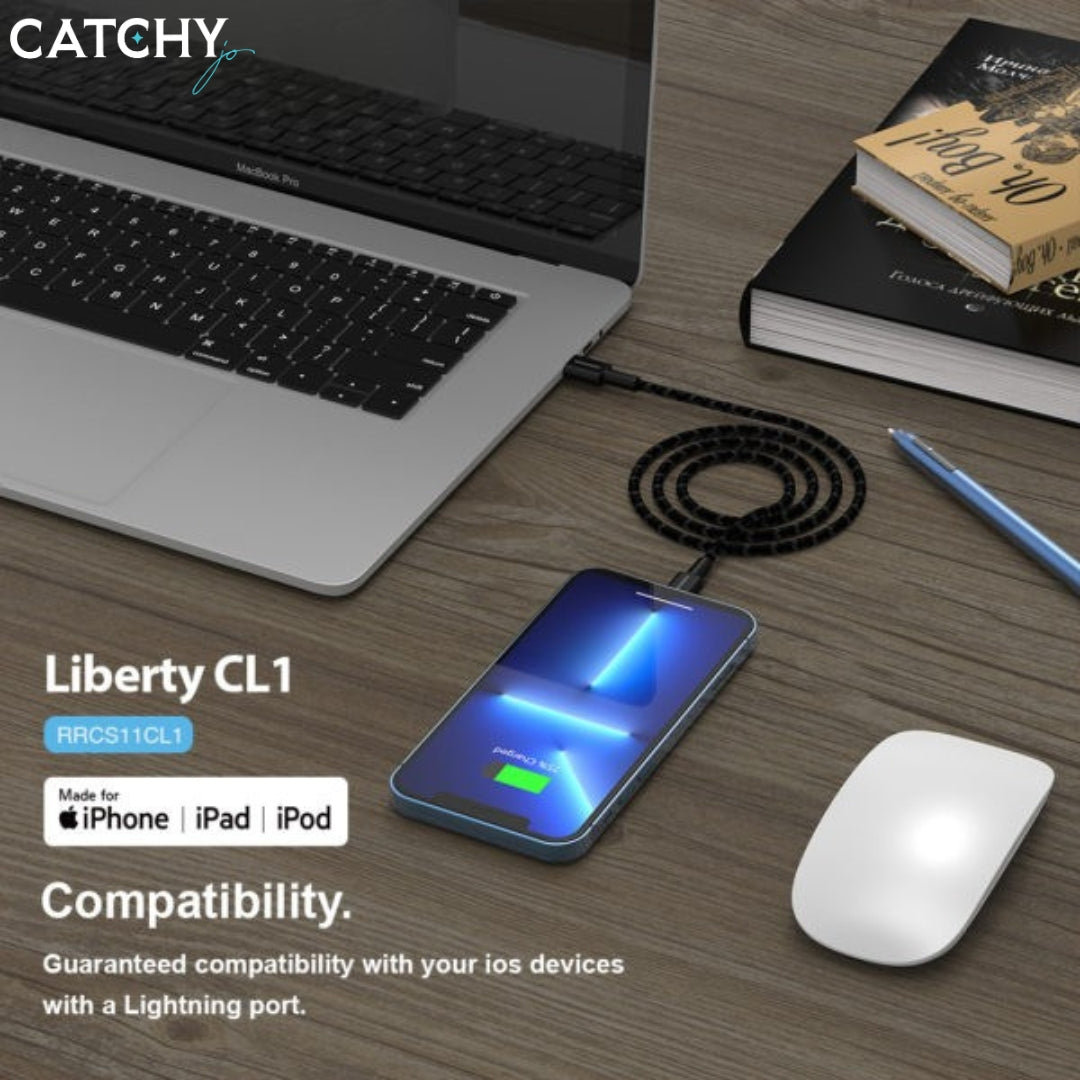 ROCKROSE Liberty Lightning To Type-C Charge & Sync Cable (2m)