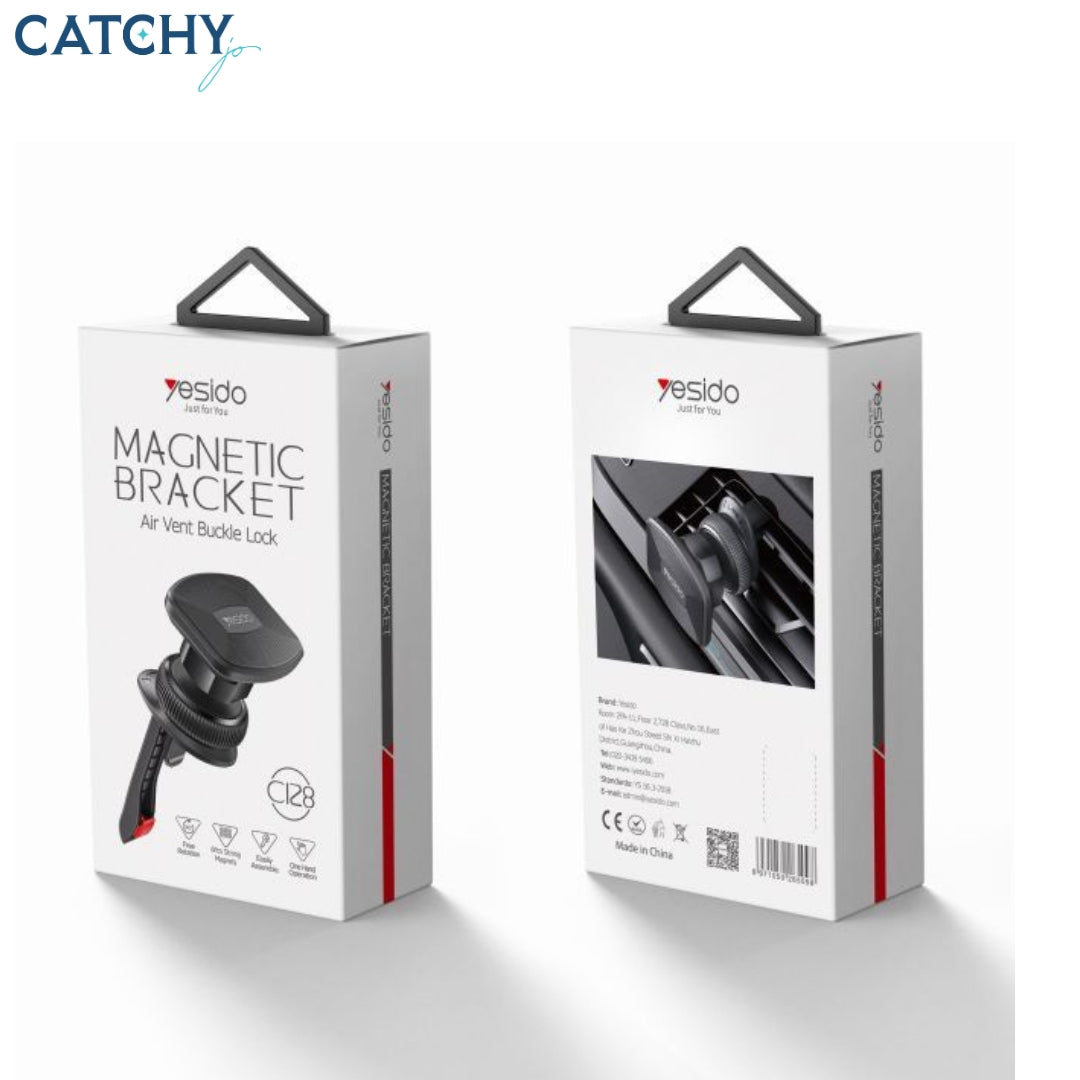 YESIDO C128 Magnetic 360 Rotation Air Vent Mobile Car Phone Holder