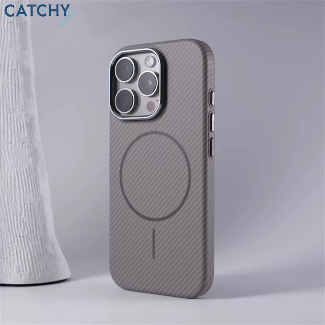Magnetic Thin Rim Carbon Fiber iPhone Protective Case