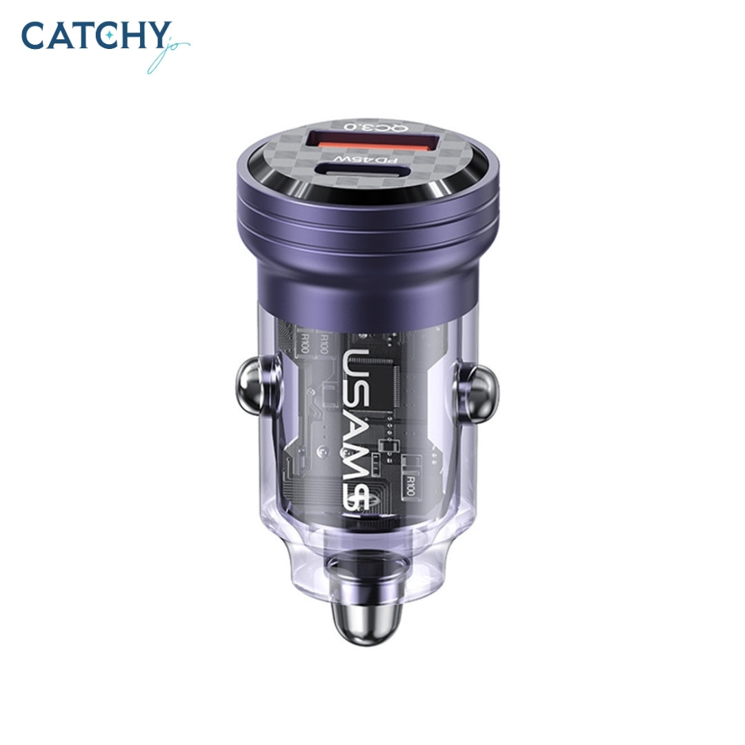 USAMS US-CC175 Aluminum Alloy Transparent A+C Mini Car (45W)