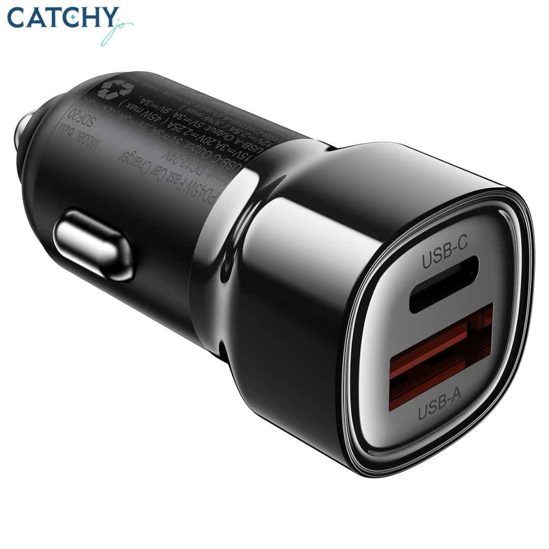 ACEFAST B20 Fast Charge Car Charger 45W (1xUSB-C + 1xUSB-A)