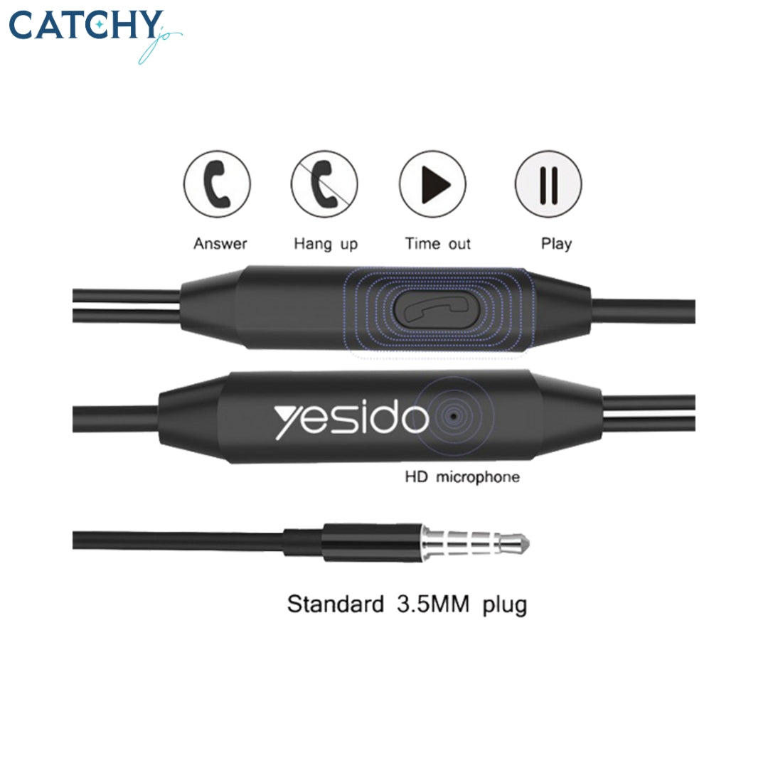 YESIDO YH23 Stereo Wired Earphone (3.5mm)